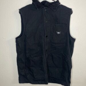Black Vans Drill Chore Vest